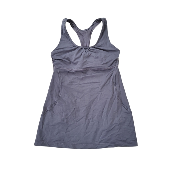 lululemon athletica Tops - ❤️3 for $10- Lululemon Athletica Tank Top Racerback Built In Bra Gray Size 4